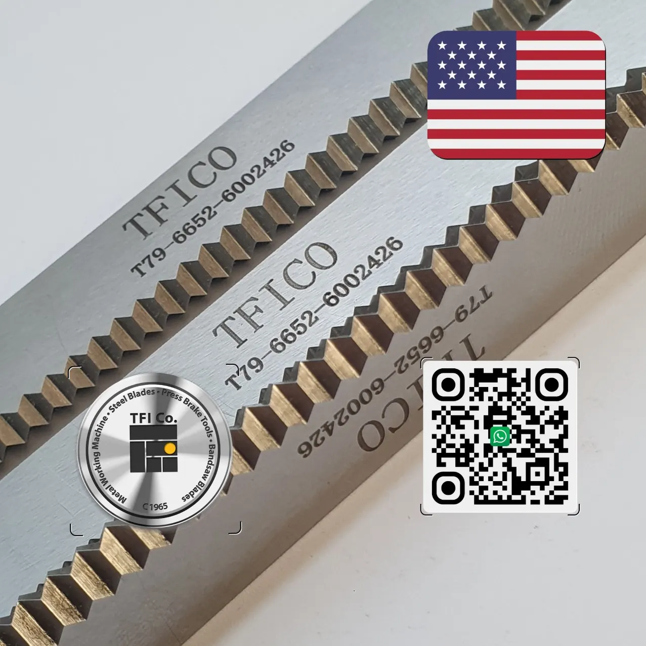 Machine Blades for Packaging Machines - TFI Co. Shipping to USA